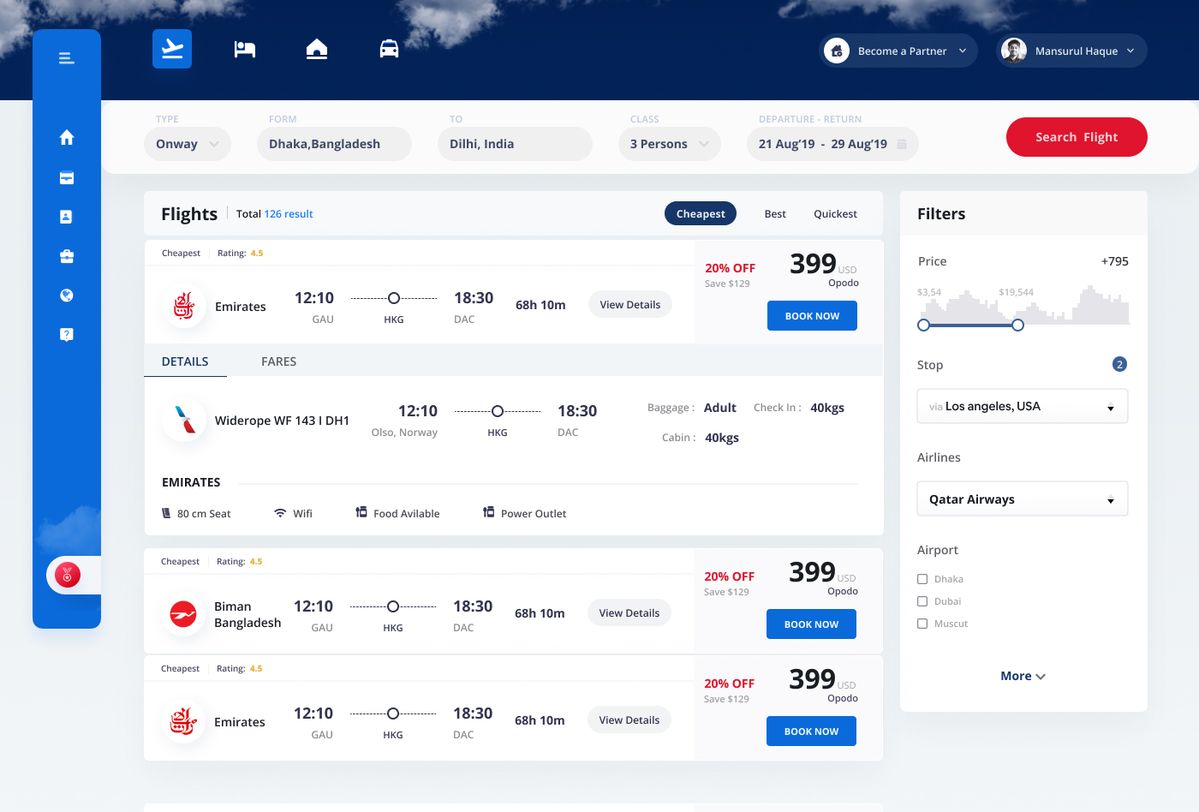 AeroBook Flight Platform