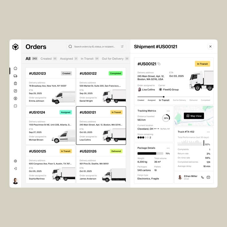 MoveX Fleet & Logistics Dashboard